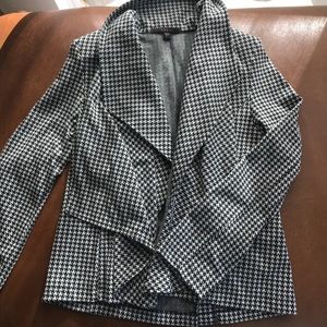 Houndstooth check lightweight  jacket